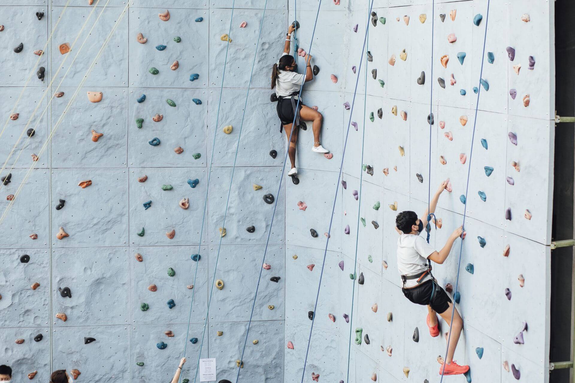 Rock climbing wall